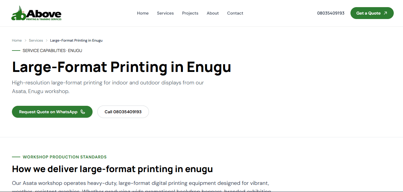 Above Printing & Training Services screenshot 6